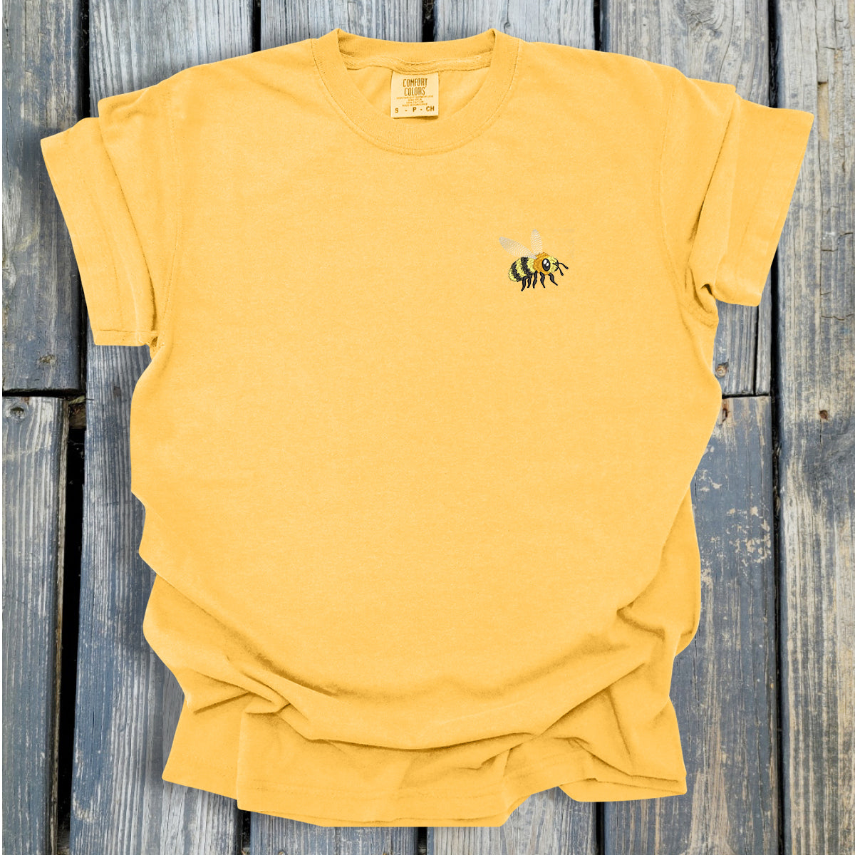 FuzzyBuzzyBee -  COMFORT COLORS  Heavyweight Ring Spun Tee. 1717