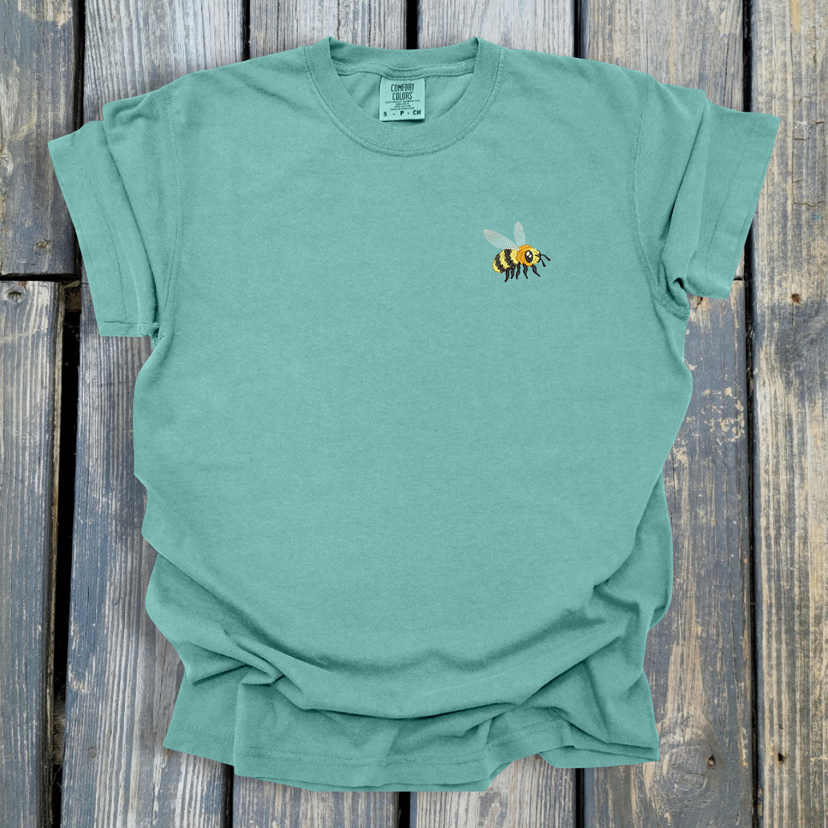 FuzzyBuzzyBee -  COMFORT COLORS  Heavyweight Ring Spun Tee. 1717