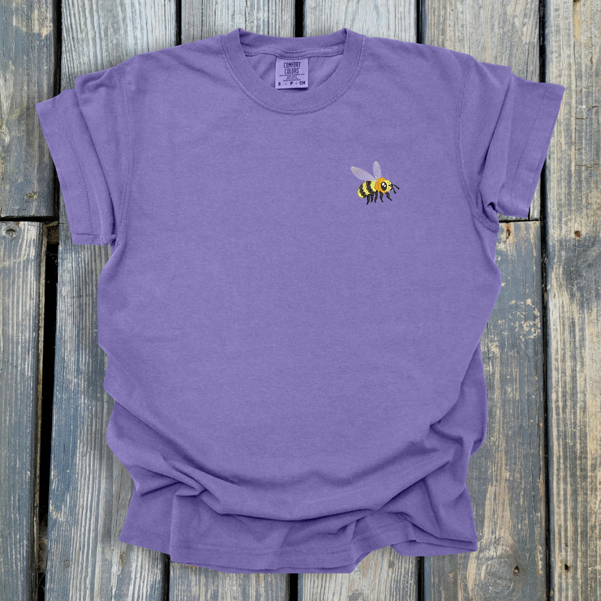 FuzzyBuzzyBee -  COMFORT COLORS  Heavyweight Ring Spun Tee. 1717