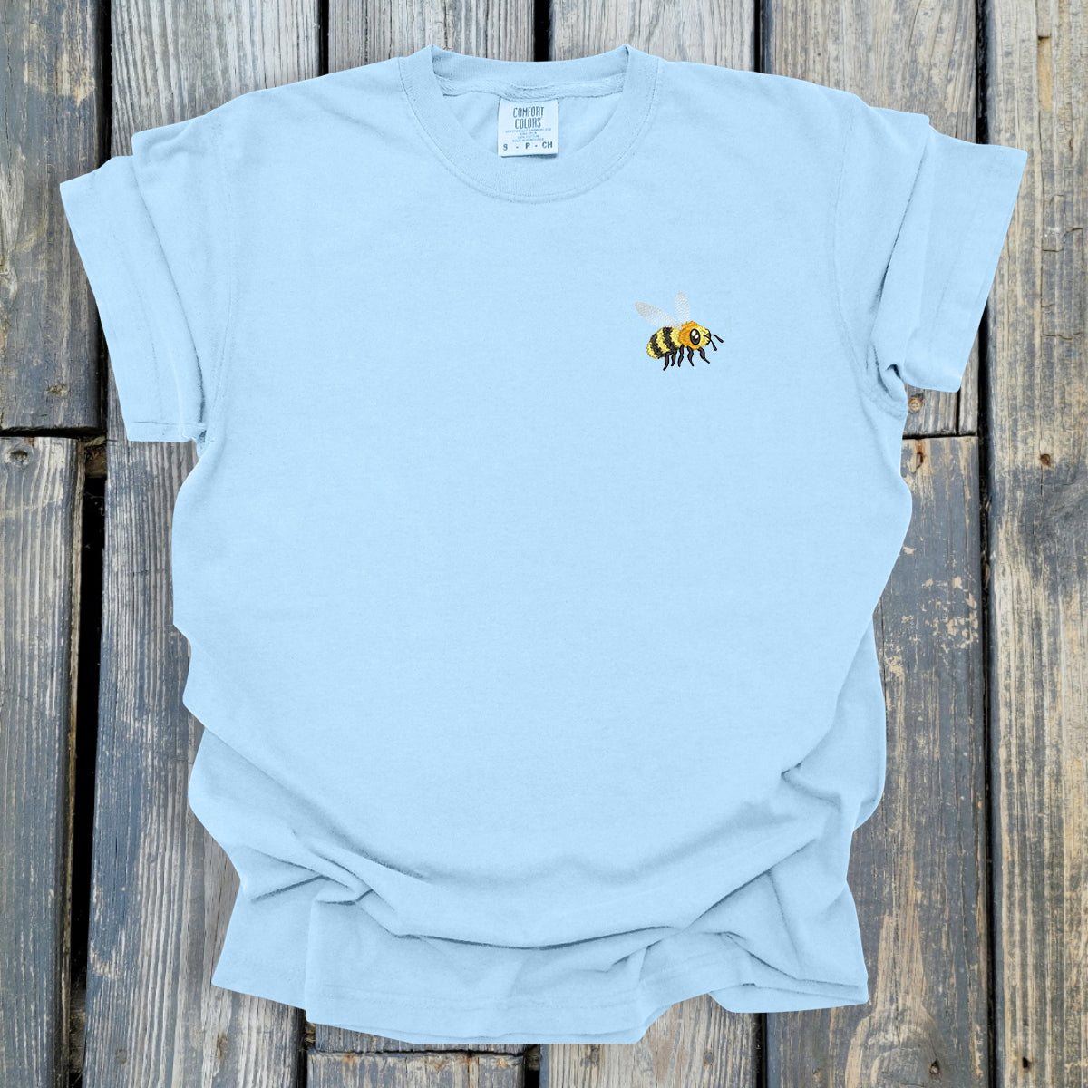 FuzzyBuzzyBee -  COMFORT COLORS  Heavyweight Ring Spun Tee. 1717