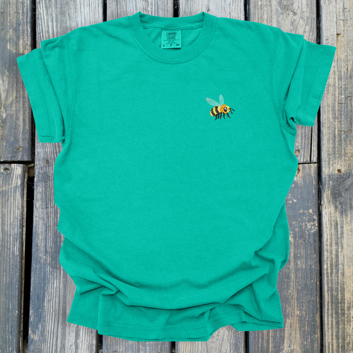 FuzzyBuzzyBee -  COMFORT COLORS  Heavyweight Ring Spun Tee. 1717