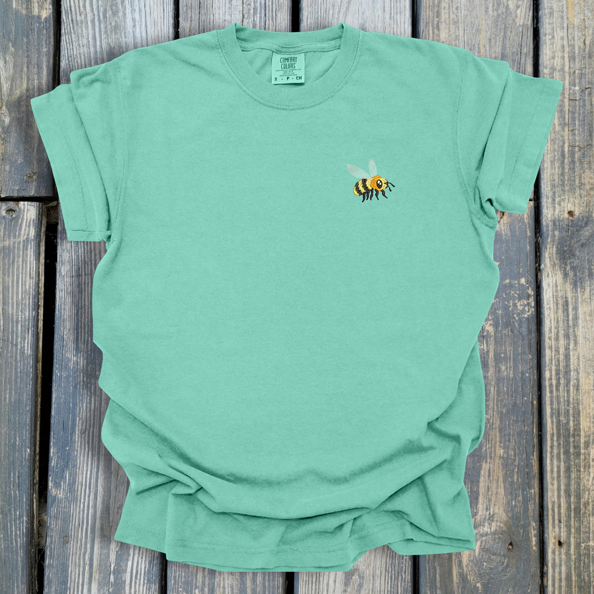 FuzzyBuzzyBee -  COMFORT COLORS  Heavyweight Ring Spun Tee. 1717