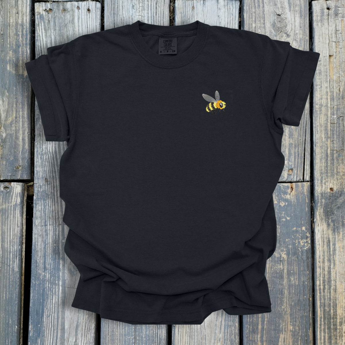 FuzzyBuzzyBee -  COMFORT COLORS  Heavyweight Ring Spun Tee. 1717