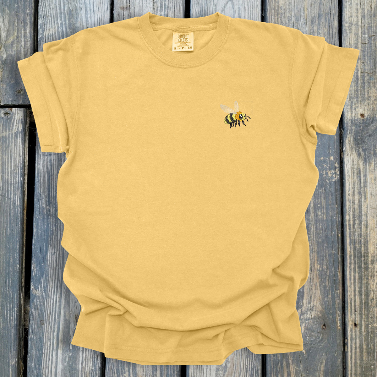 FuzzyBuzzyBee -  COMFORT COLORS  Heavyweight Ring Spun Tee. 1717