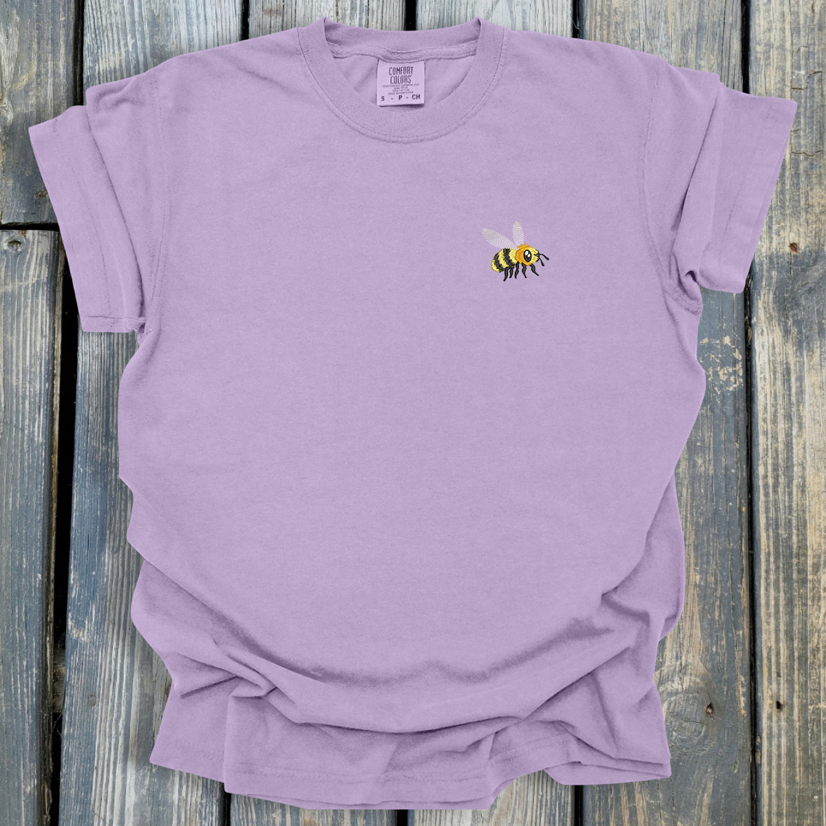 FuzzyBuzzyBee -  COMFORT COLORS  Heavyweight Ring Spun Tee. 1717