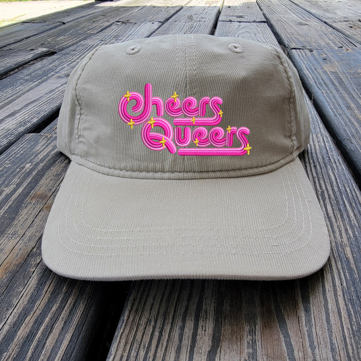 Cheers Queers - Light Corduroy Dad Cap