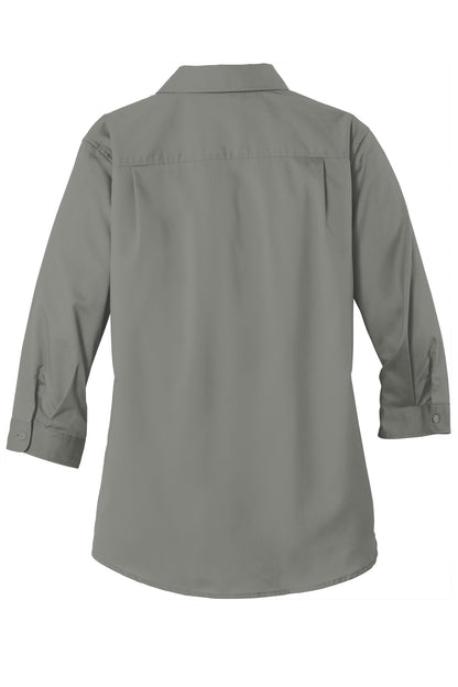 BGR - Port Authority Ladies 3/4-Sleeve SuperPro Twill Shirt. L665