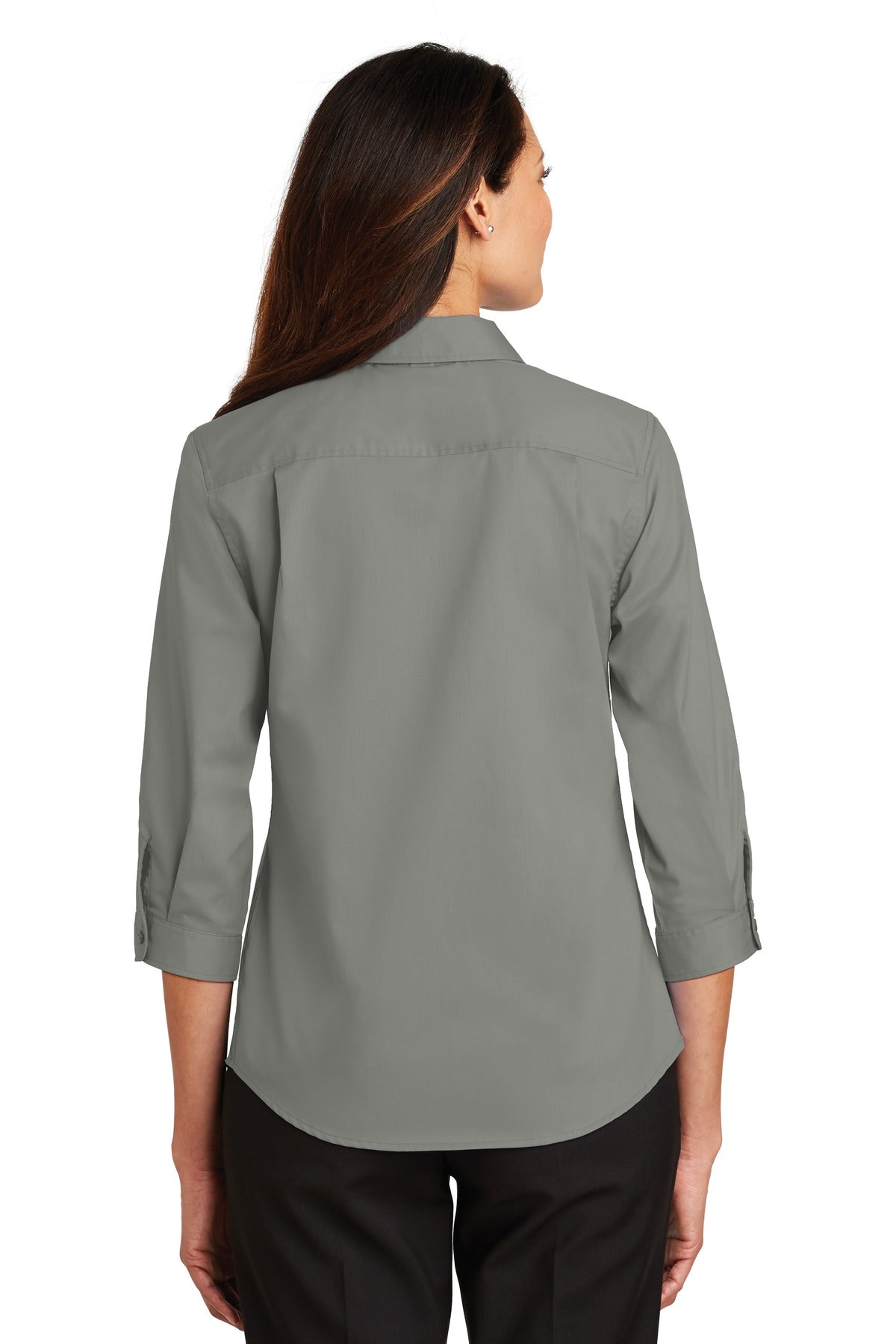 BGR - Port Authority Ladies 3/4-Sleeve SuperPro Twill Shirt. L665