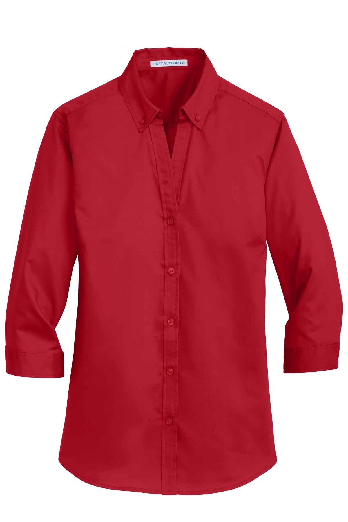 BGR - Port Authority Ladies 3/4-Sleeve SuperPro Twill Shirt. L665