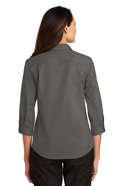 BGR - Port Authority Ladies 3/4-Sleeve SuperPro Twill Shirt. L665