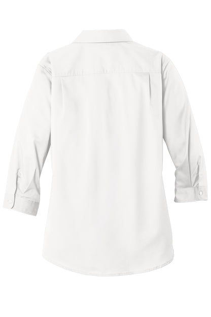 BGR - Port Authority Ladies 3/4-Sleeve SuperPro Twill Shirt. L665