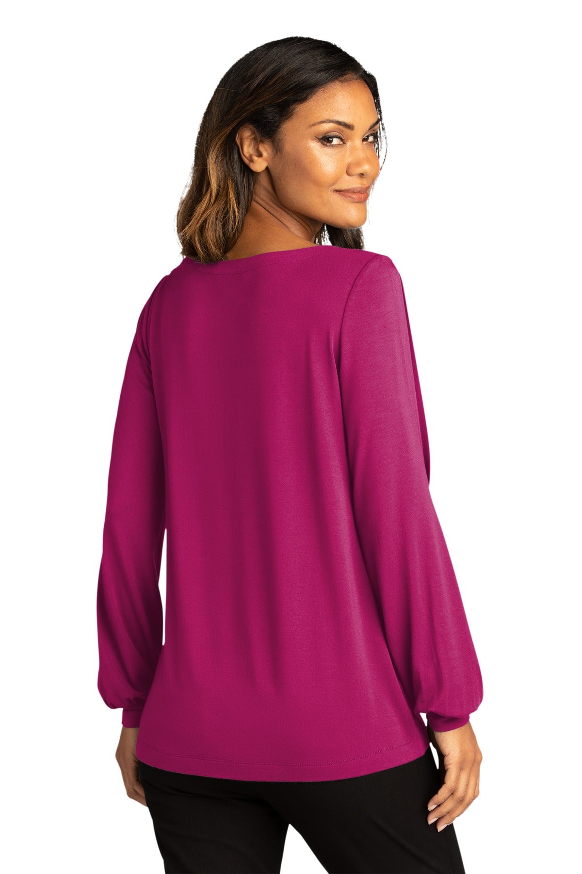 BGR - Port Authority  Ladies Luxe Knit Jewel Neck Top. LK5600