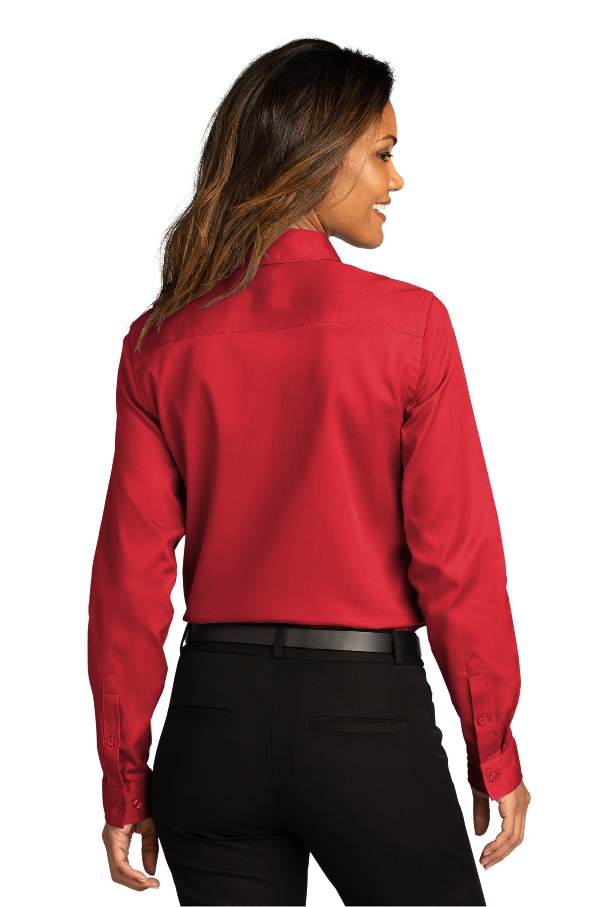 BGR - Port Authority Ladies Long Sleeve SuperPro ReactTwill Shirt. LW808