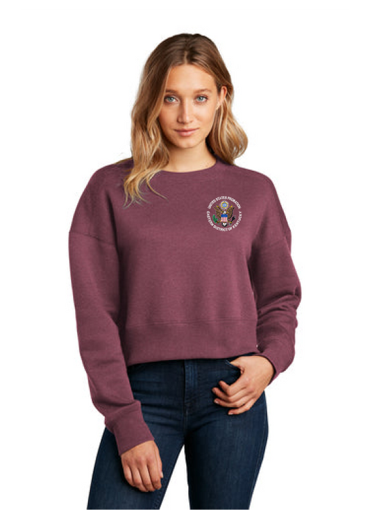 District® Women’s Perfect Weight® Fleece Cropped Crew - KYEP