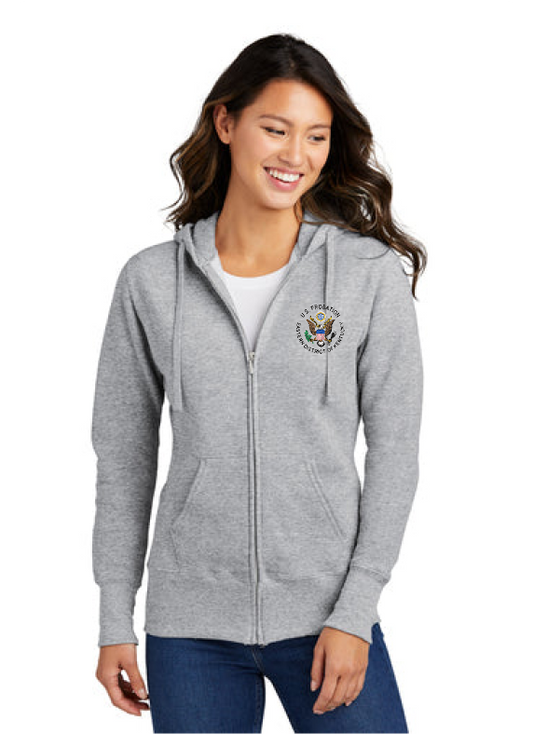 Port & Company Ladies Core Fleece Full-Zip Hooded Sweatshirt - KYEP