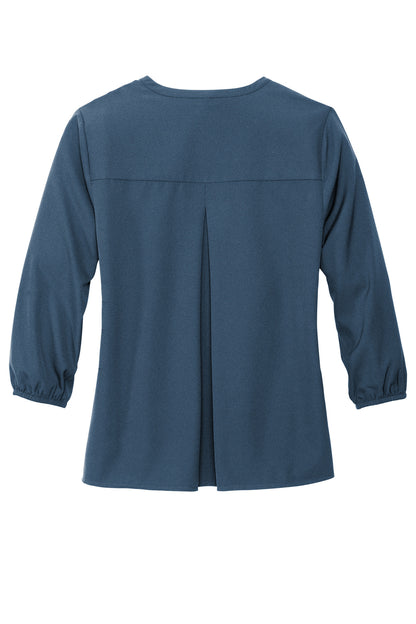 Mercer+Mettle Women's Stretch Crepe 3/4-Sleeve Blouse MM2011