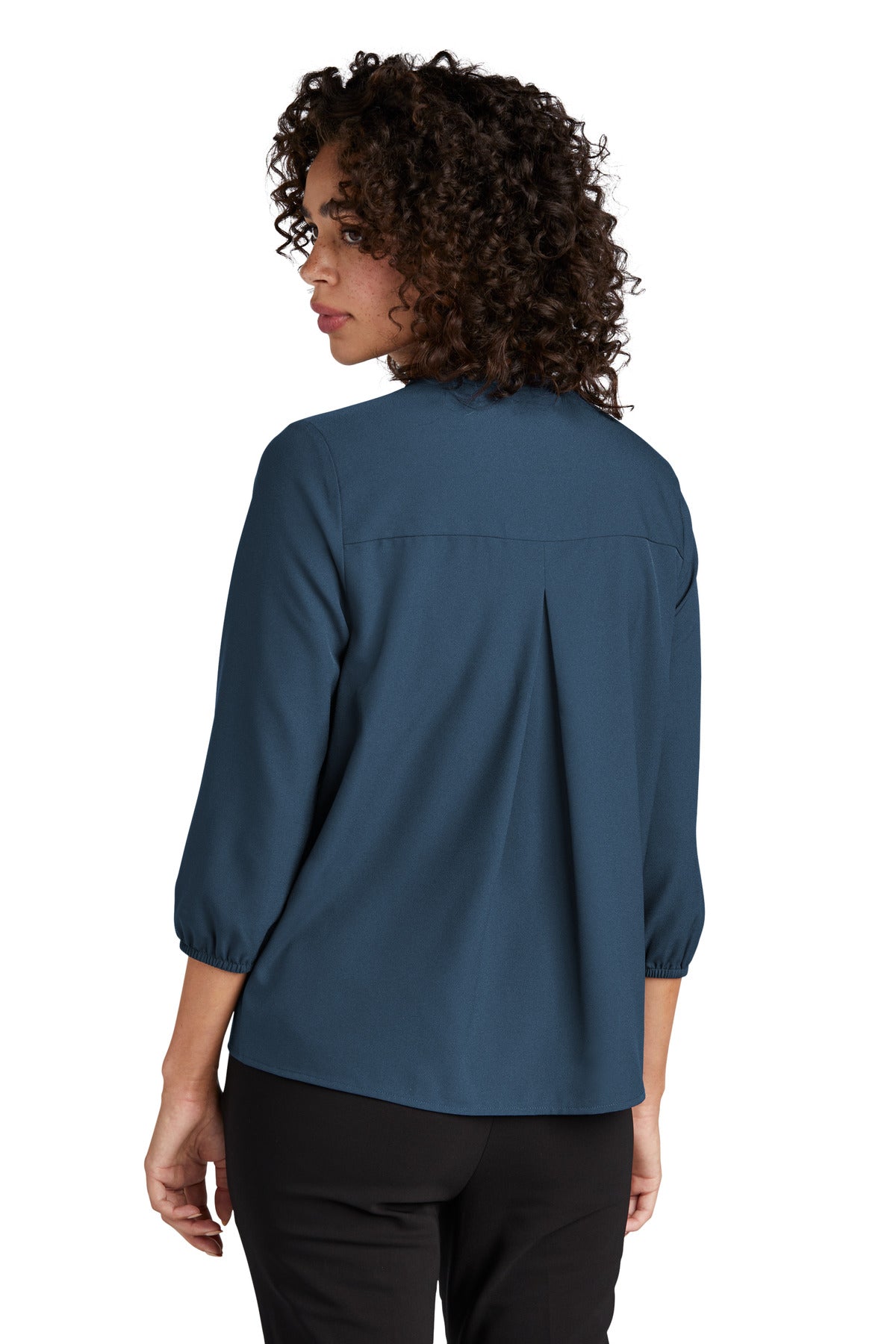 Mercer+Mettle Women's Stretch Crepe 3/4-Sleeve Blouse MM2011