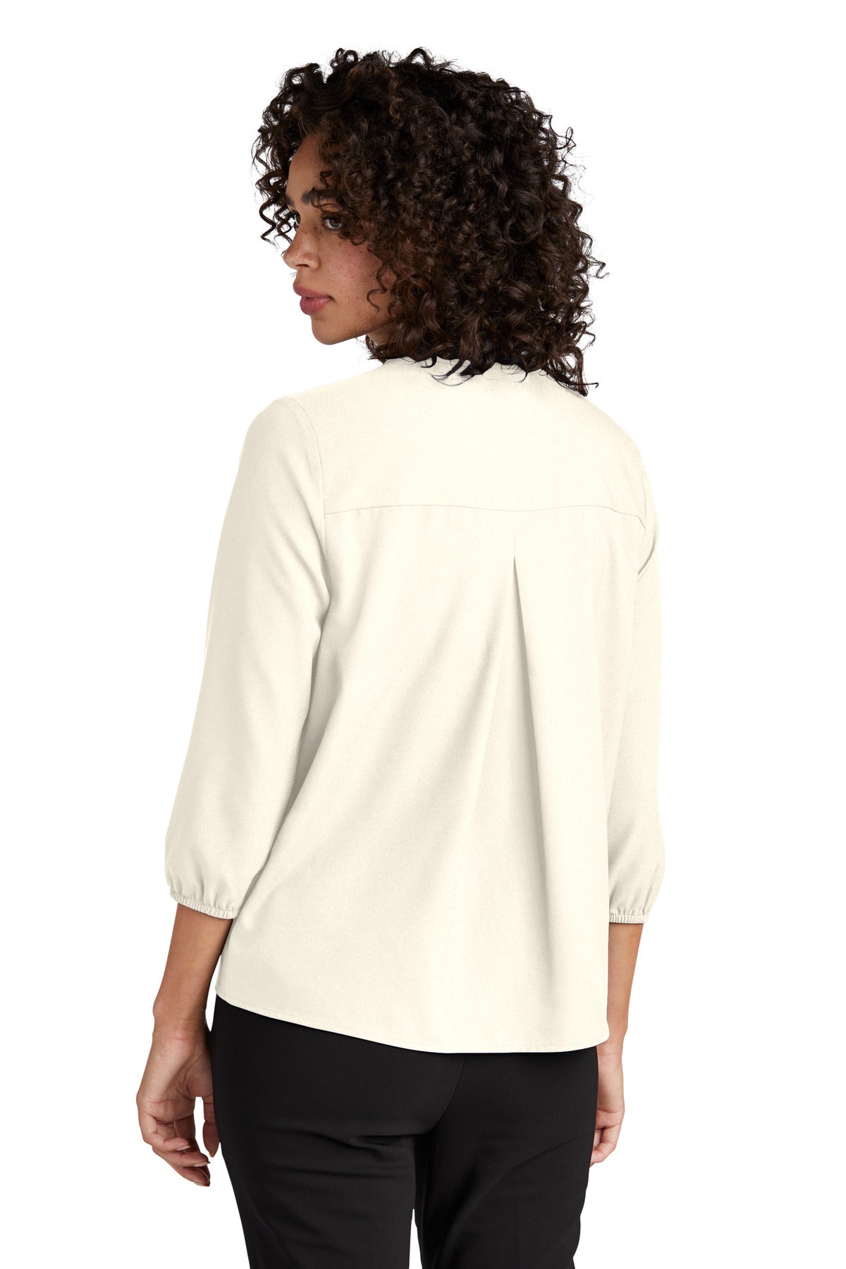 Mercer+Mettle Women's Stretch Crepe 3/4-Sleeve Blouse MM2011