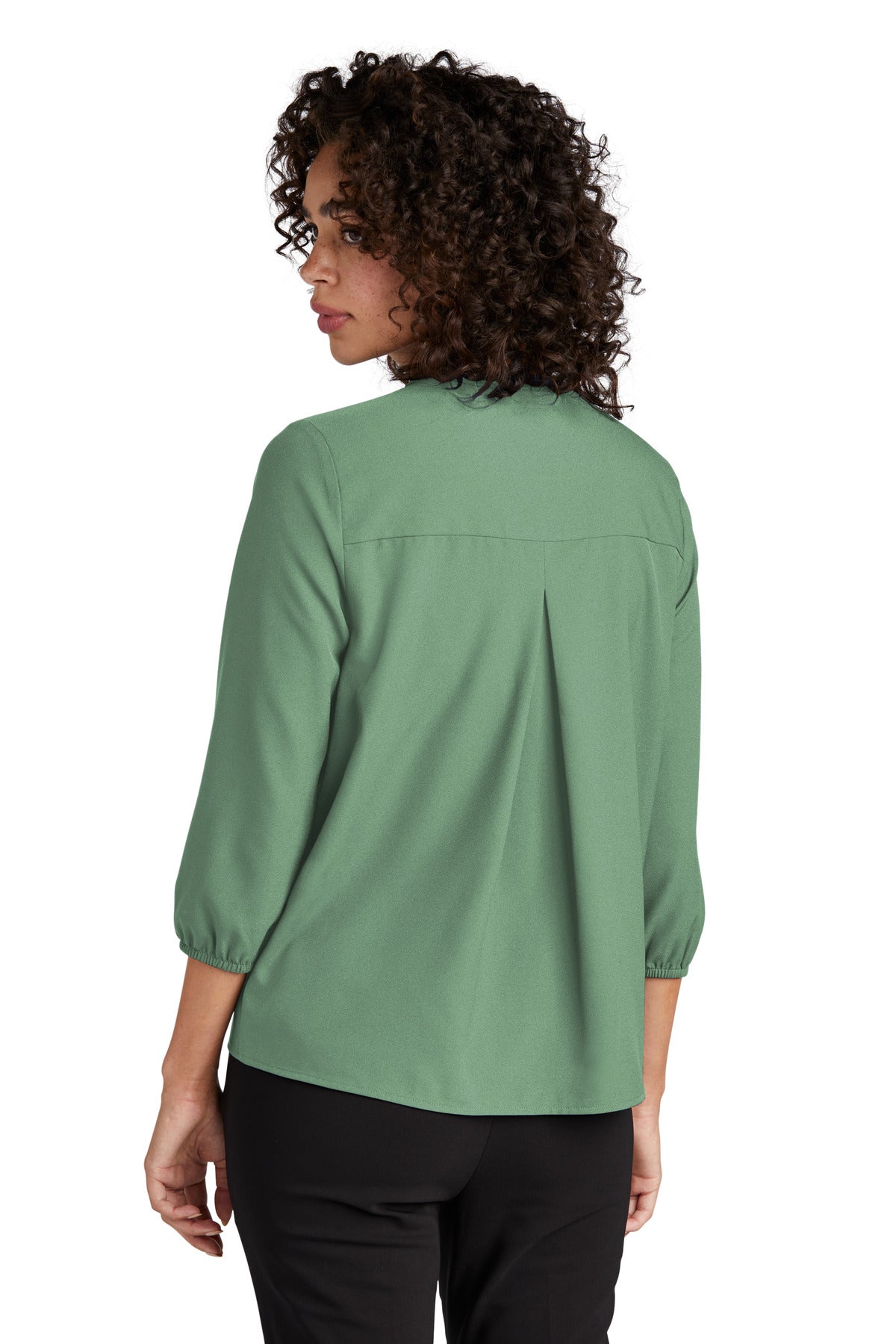 Mercer+Mettle Women's Stretch Crepe 3/4-Sleeve Blouse MM2011