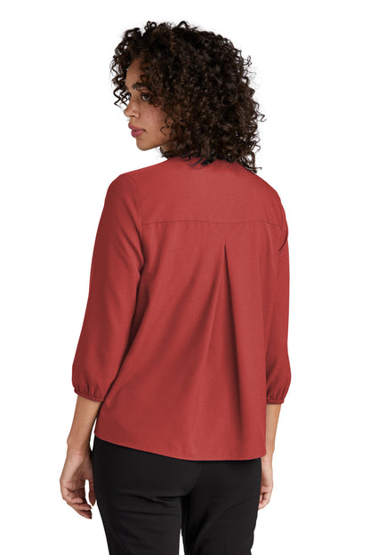 Mercer+Mettle Women's Stretch Crepe 3/4-Sleeve Blouse MM2011