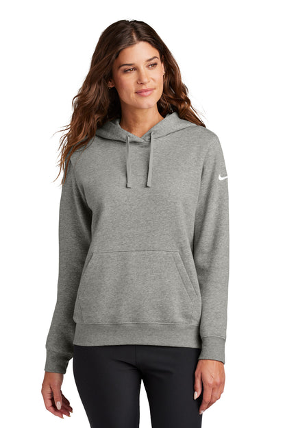 BGR - Nike Ladies Club Fleece Sleeve Swoosh Pullover Hoodie NKFD9889