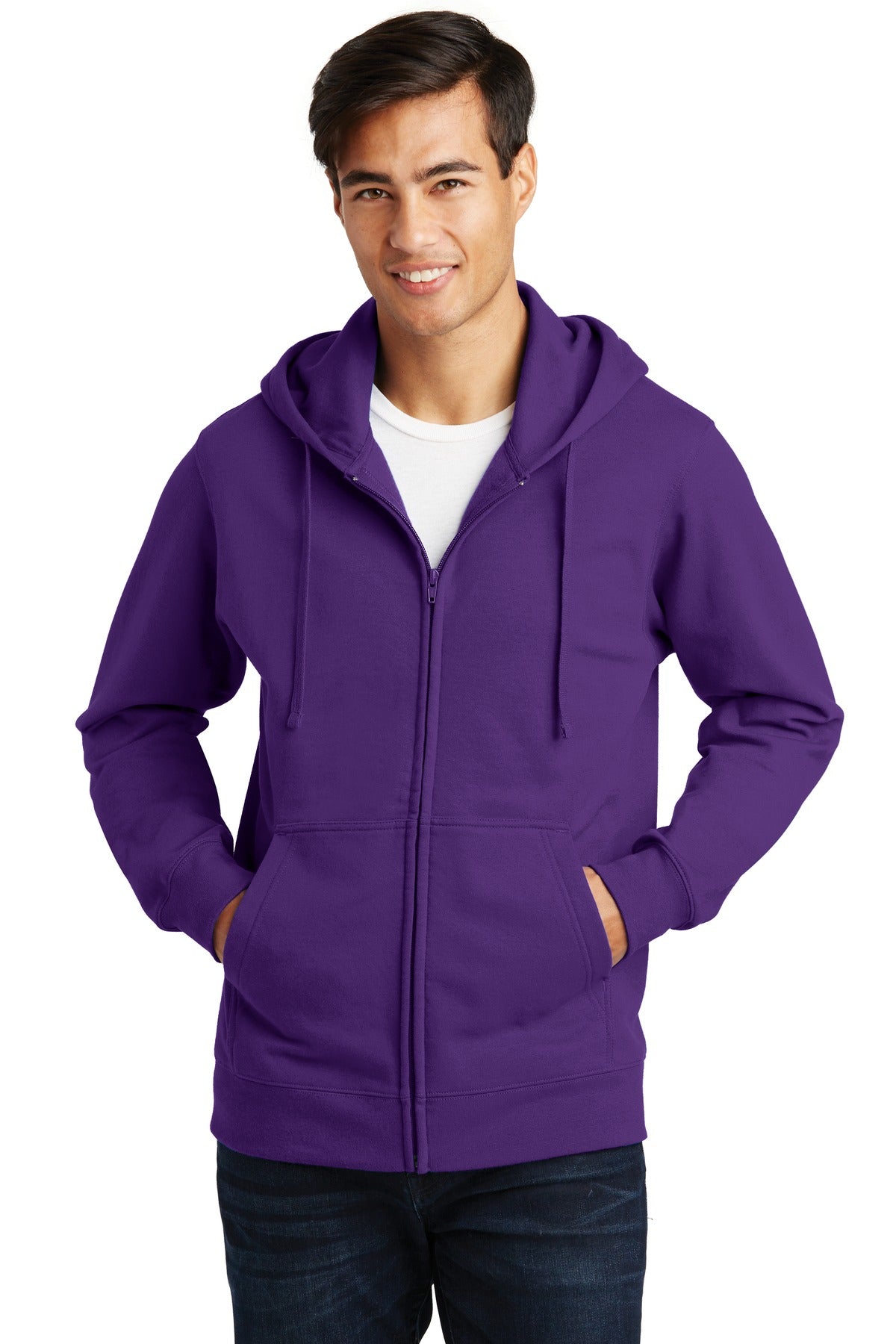 Port & Company Fan Favorite Fleece Full-Zip Hooded Sweatshirt. PC850ZH