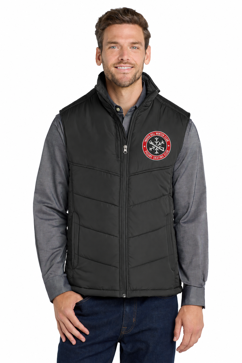Indian Hill Winter Club Figure Skating Puffy Vests - Unisex
