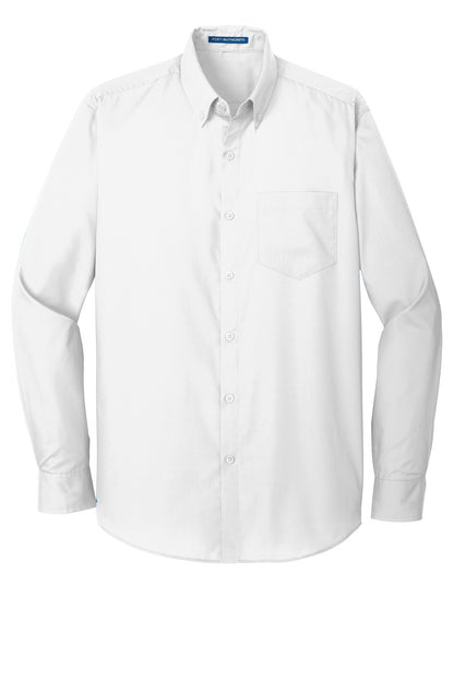 BGR - Port Authority Tall Long Sleeve Carefree Poplin Shirt. TW100