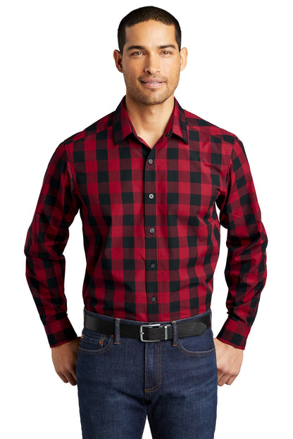 BGR - Port Authority  Everyday Plaid Shirt. W670