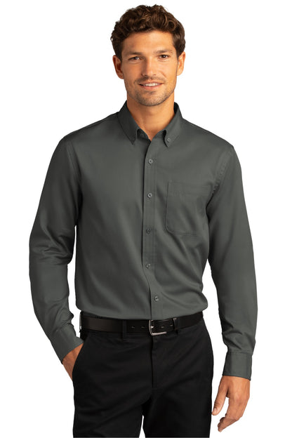 BGR - Port Authority Long Sleeve SuperPro React Twill Shirt. W808