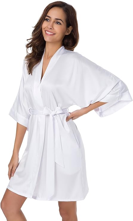 Kimono Style Satin Robe