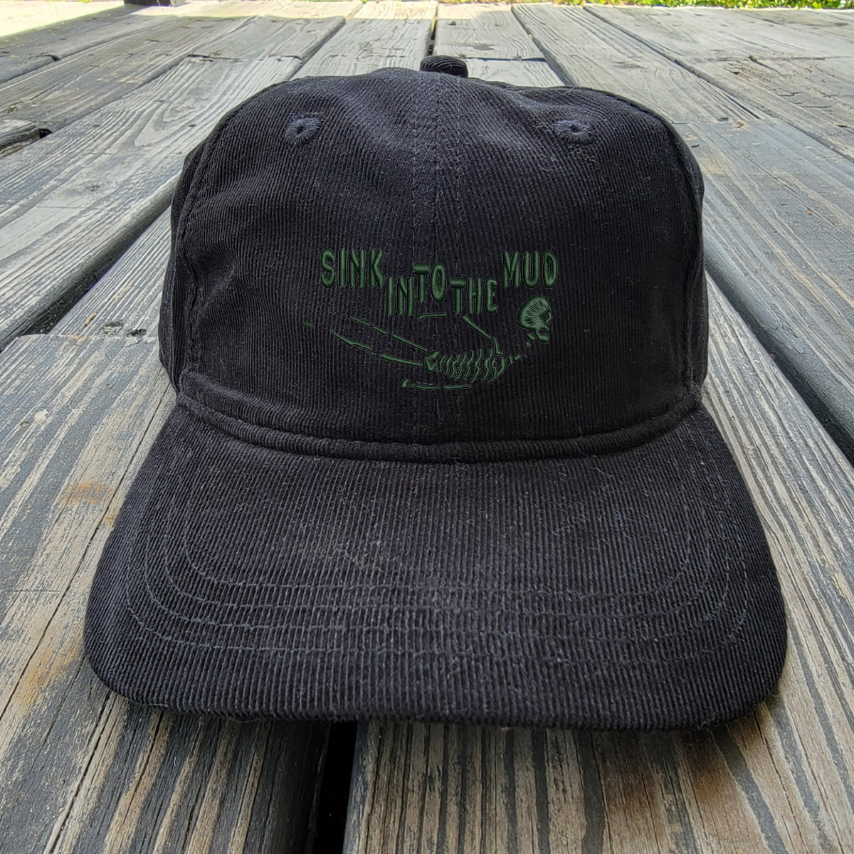 Sink In To The Mud - Dark Green - Light Corduroy Dad Cap