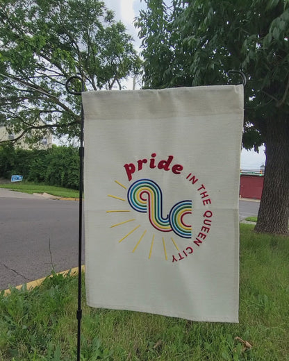 Queen City Pride Garden Flag