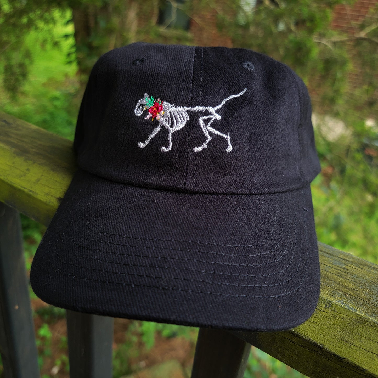 Skelly Cat - Embroidered Brushed Twill Cap