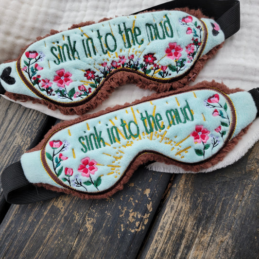 sink in to the mud 2.0 - Bright Eyes inspired Eye Mask