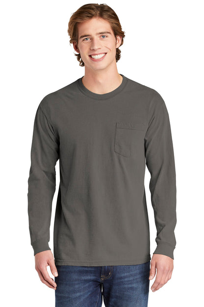 COMFORT COLORS  Heavyweight Ring Spun Long Sleeve Pocket Tee. 4410