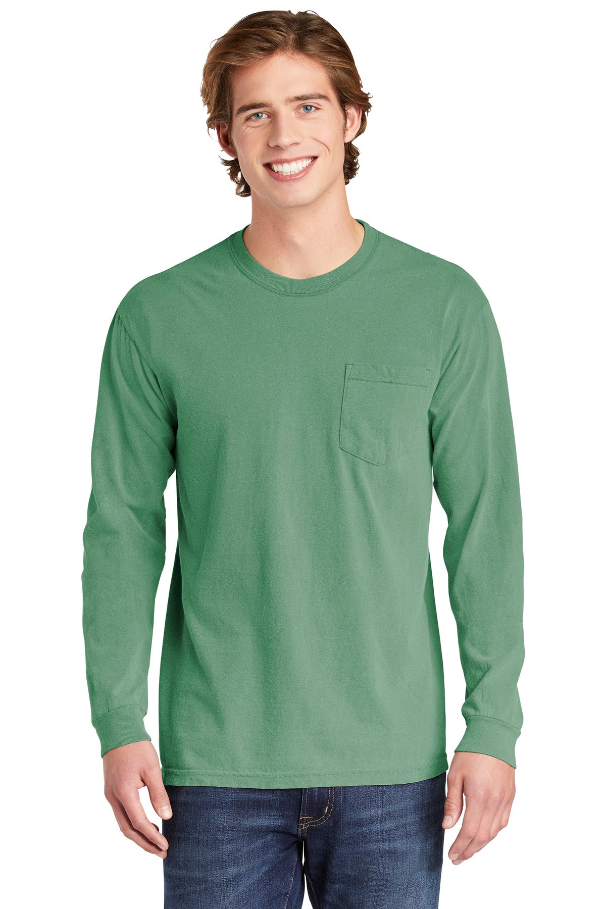 COMFORT COLORS  Heavyweight Ring Spun Long Sleeve Pocket Tee. 4410