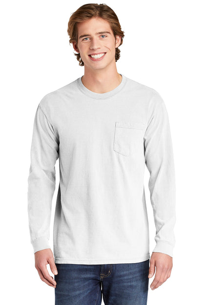 COMFORT COLORS  Heavyweight Ring Spun Long Sleeve Pocket Tee. 4410