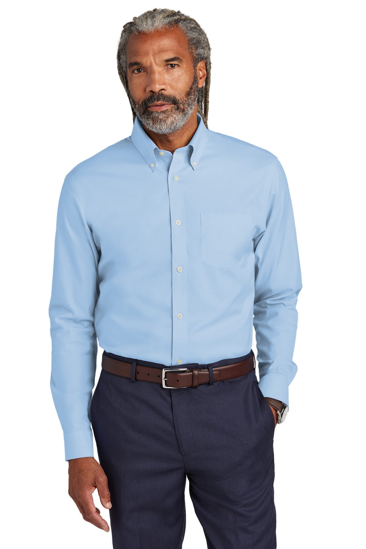 Brooks Brothers Wrinkle-Free Stretch Pinpoint Shirt BB18000