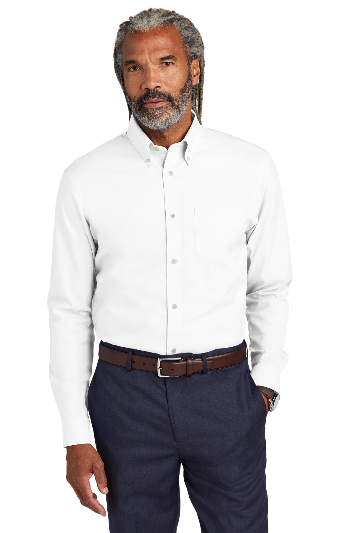 Brooks Brothers Wrinkle-Free Stretch Pinpoint Shirt BB18000