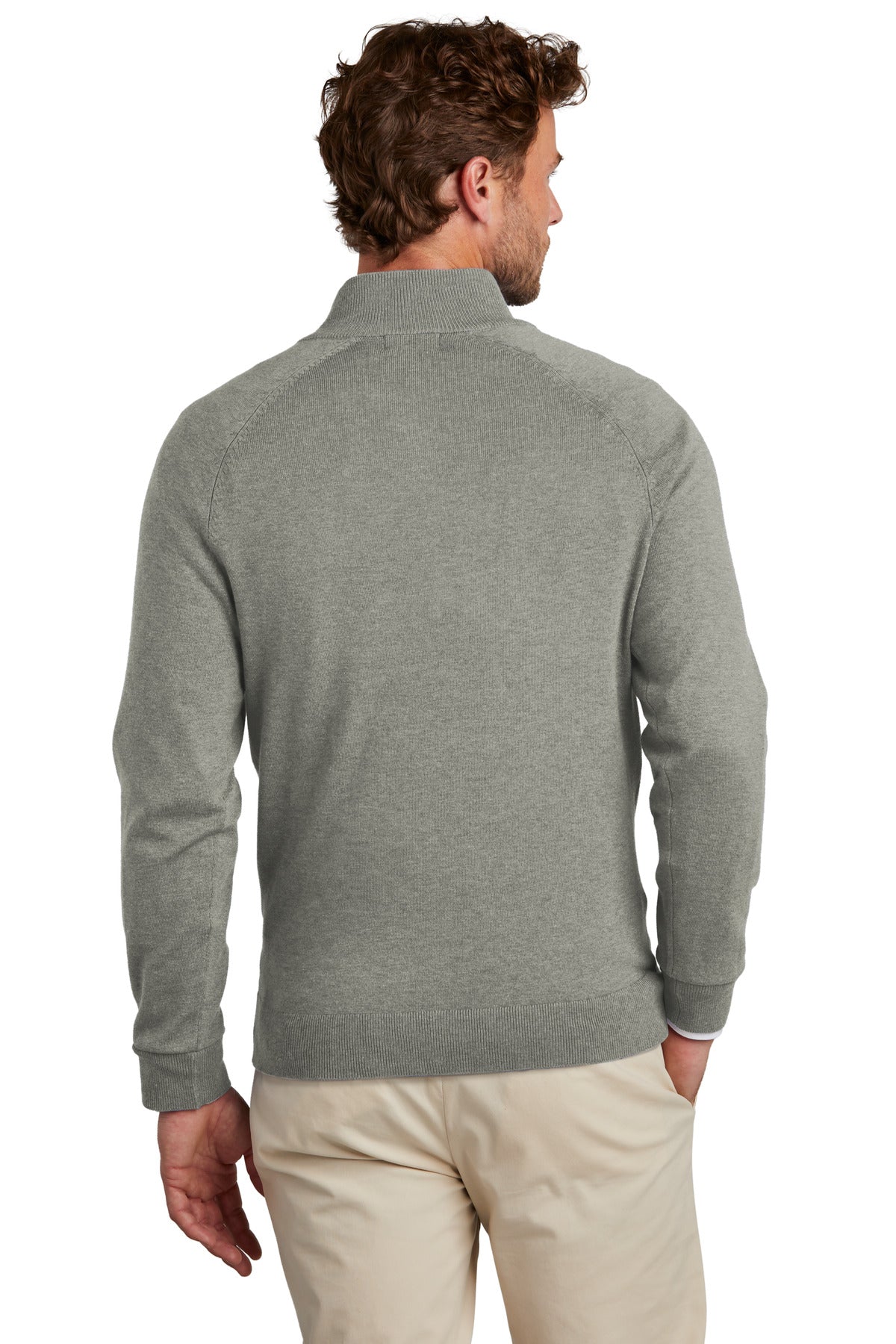 Brooks Brothers Cotton Stretch 1/4-Zip Sweater BB18402