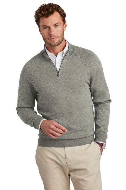 Brooks Brothers Cotton Stretch 1/4-Zip Sweater BB18402