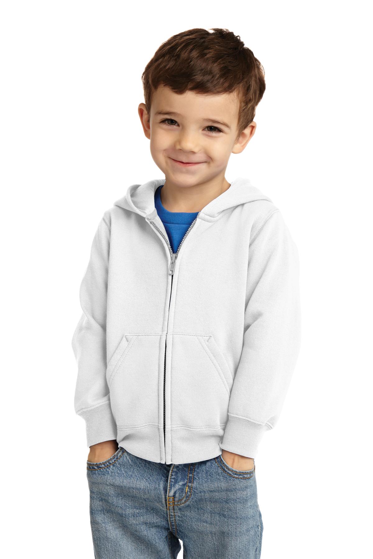 Port & Company Toddler Core Fleece Full-Zip Hooded Sweatshirt. CAR78TZH