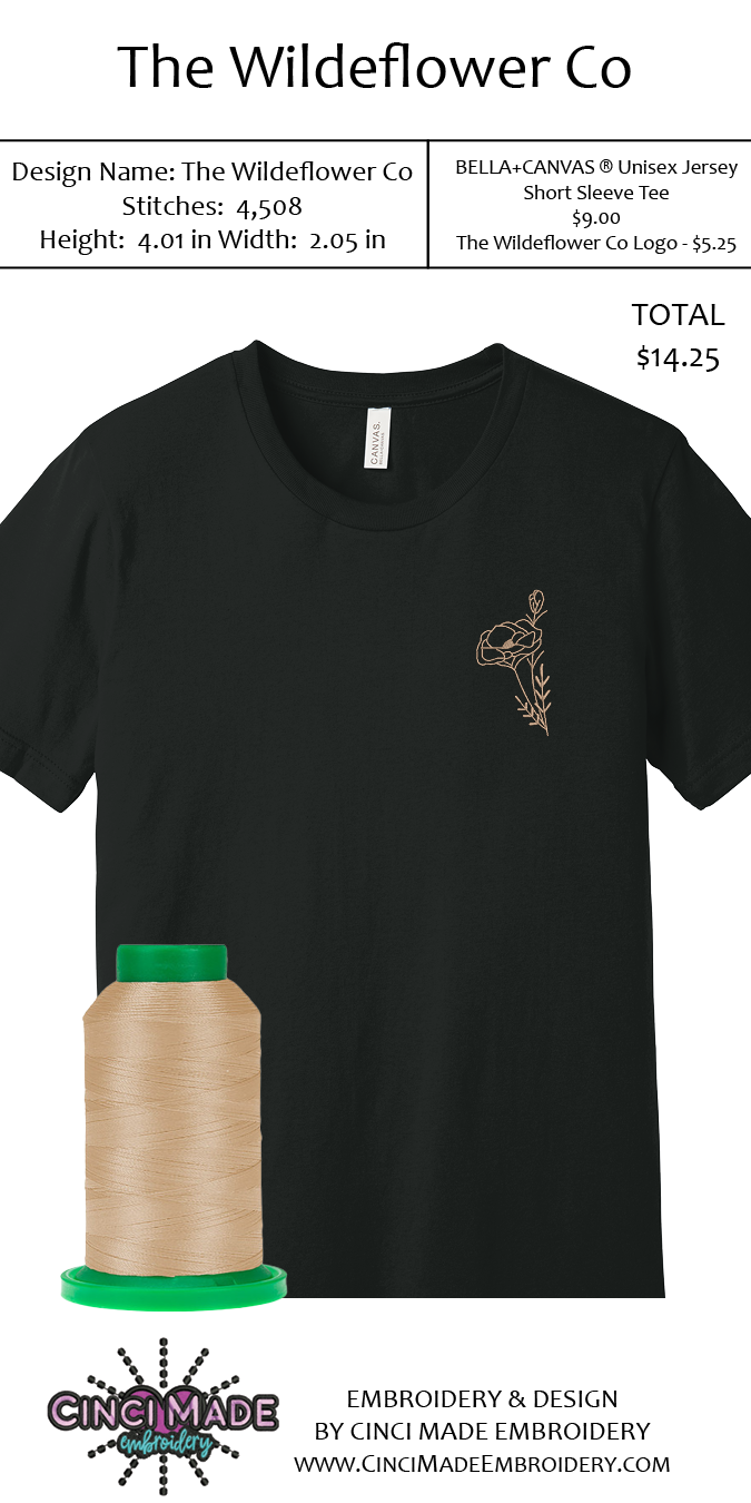 Custom Order - The Wildeflower Co - Vintage Black