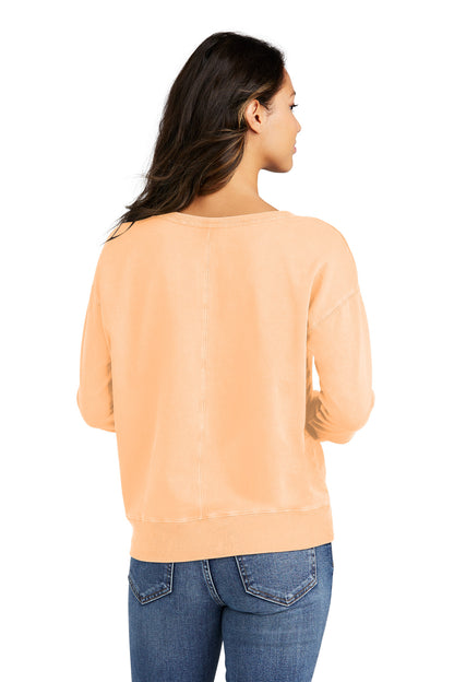 Port & Company Ladies Beach Wash Garment-Dyed V-Neck Sweatshirt LPC098V