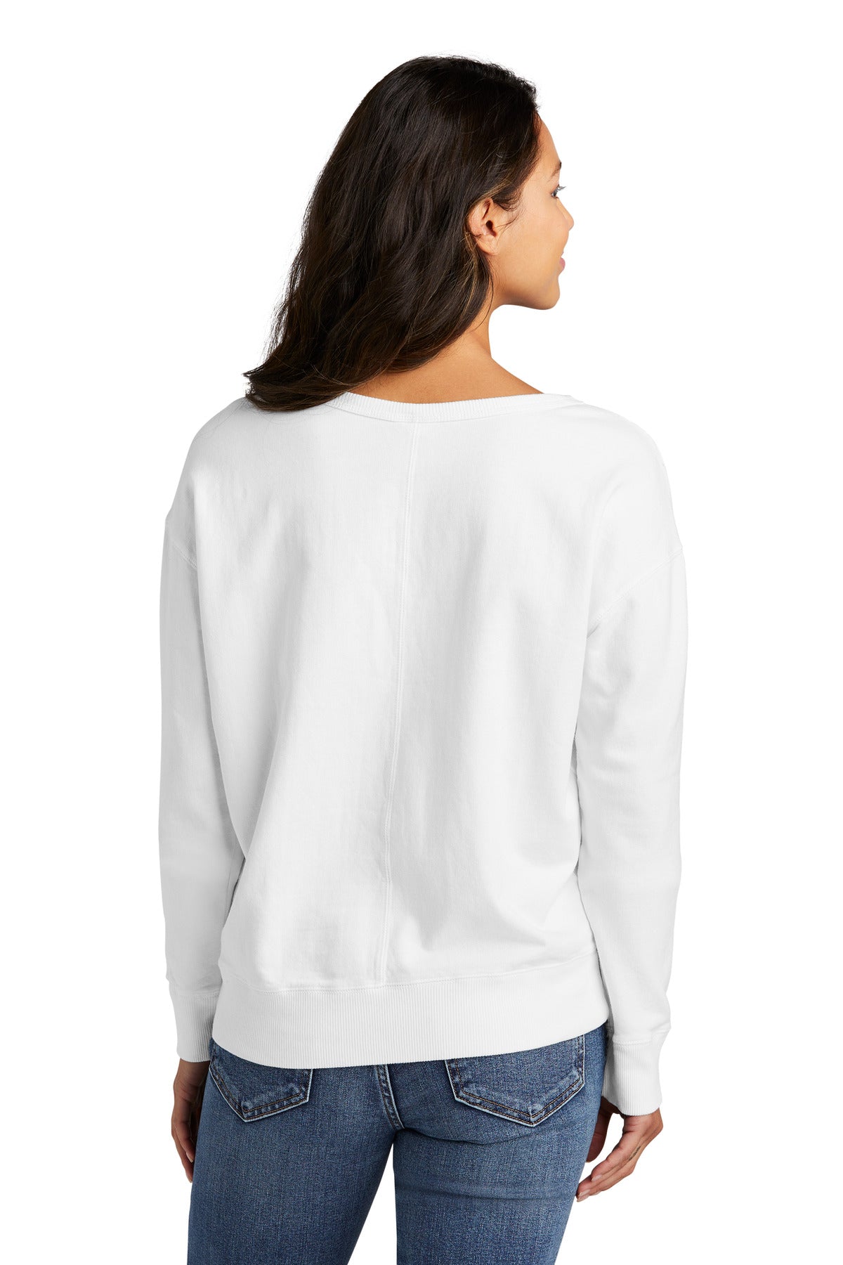 Port & Company Ladies Beach Wash Garment-Dyed V-Neck Sweatshirt LPC098V