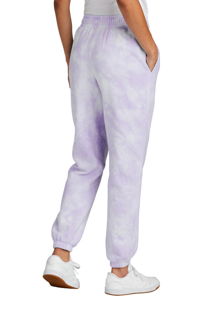 Port & Company Ladies Beach Wash Cloud Tie-Dye Sweatpant LPC140P