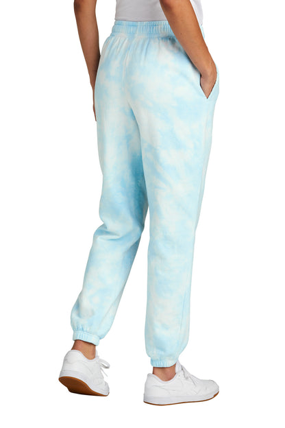 Port & Company Ladies Beach Wash Cloud Tie-Dye Sweatpant LPC140P