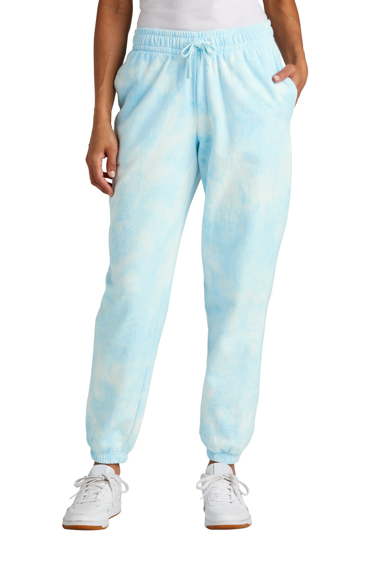 Port & Company Ladies Beach Wash Cloud Tie-Dye Sweatpant LPC140P