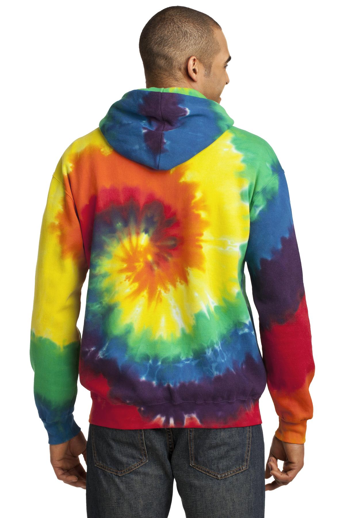 Port & Company Tie-Dye Pullover Hooded Sweatshirt. PC146